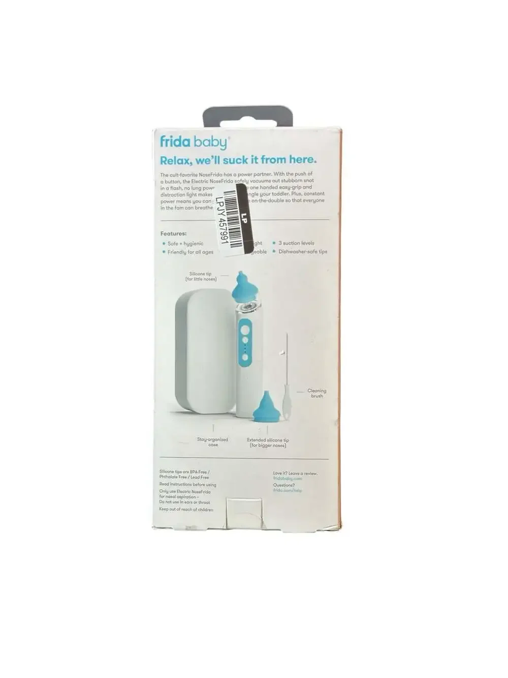 Frida Baby Electric NoseFrida Nasal Aspirator Snot sucker-White